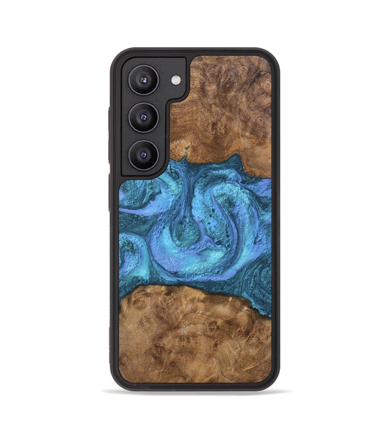 Galaxy S23 Wood Phone Case - Myrtis (Blue, 748088)