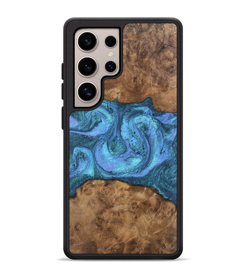 Galaxy S25 Ultra Wood Phone Case - Myrtis (Blue, 748088)