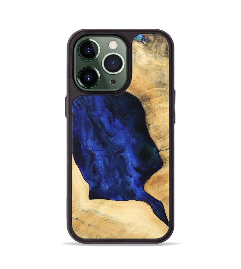 iPhone 13 Pro Wood Phone Case - Laureen (Blue, 748093)