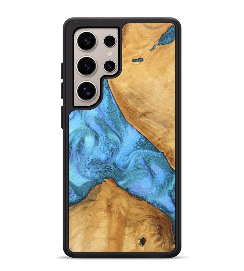 Galaxy S25 Ultra Wood Phone Case - Kaleb (Blue, 748095)