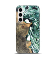 Galaxy S25 Wood Live Edge Phone Case - Ofelia (Green, 748110)