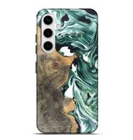 Galaxy S25 Plus Wood Live Edge Phone Case - Ofelia (Green, 748110)