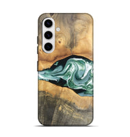 Galaxy S25 Wood Live Edge Phone Case - Kolton (Green, 748113)