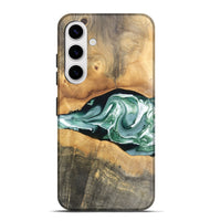 Galaxy S25 Plus Wood Live Edge Phone Case - Kolton (Green, 748113)