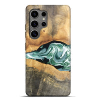 Galaxy S25 Ultra Wood Live Edge Phone Case - Kolton (Green, 748113)