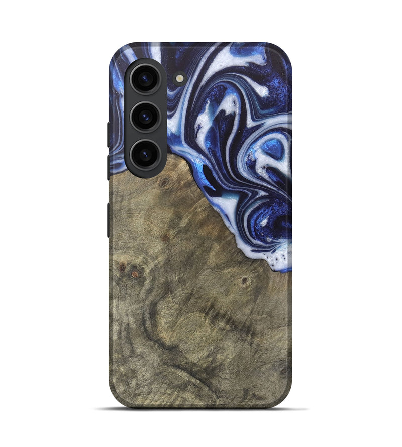 Galaxy S23 Wood Live Edge Phone Case - Harding (Blue, 748121)