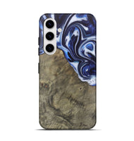 Galaxy S25 Wood Live Edge Phone Case - Harding (Blue, 748121)