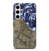 Galaxy S25 Plus Wood Live Edge Phone Case - Harding (Blue, 748121)