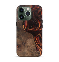 iPhone 13 Pro Wood Live Edge Phone Case - Maye (Red, 748122)