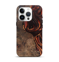 iPhone 15 Pro Wood Live Edge Phone Case - Maye (Red, 748122)