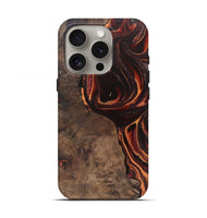 iPhone 16 Pro Wood Live Edge Phone Case - Maye (Red, 748122)