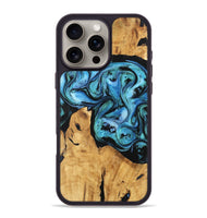 iPhone 16 Pro Max Wood Phone Case - Rafael (Blue, 748208)