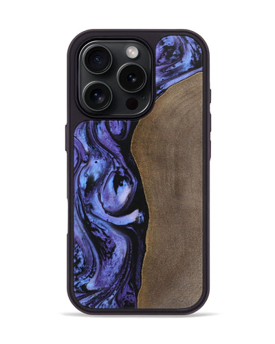 iPhone 16 Pro Wood Phone Case - Kassie (Purple, 748331)