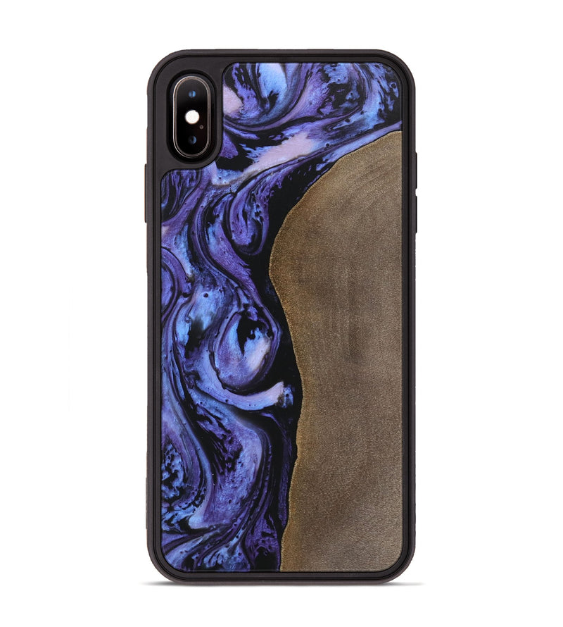 iPhone Xs Max Wood Phone Case - Kassie (Purple, 748331)