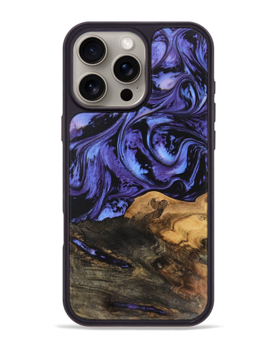 iPhone 16 Pro Max Wood Phone Case - Dianna (Purple, 748341)