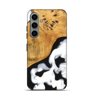 Galaxy S24 Wood Live Edge Phone Case - Leesa (Black & White, 748409)