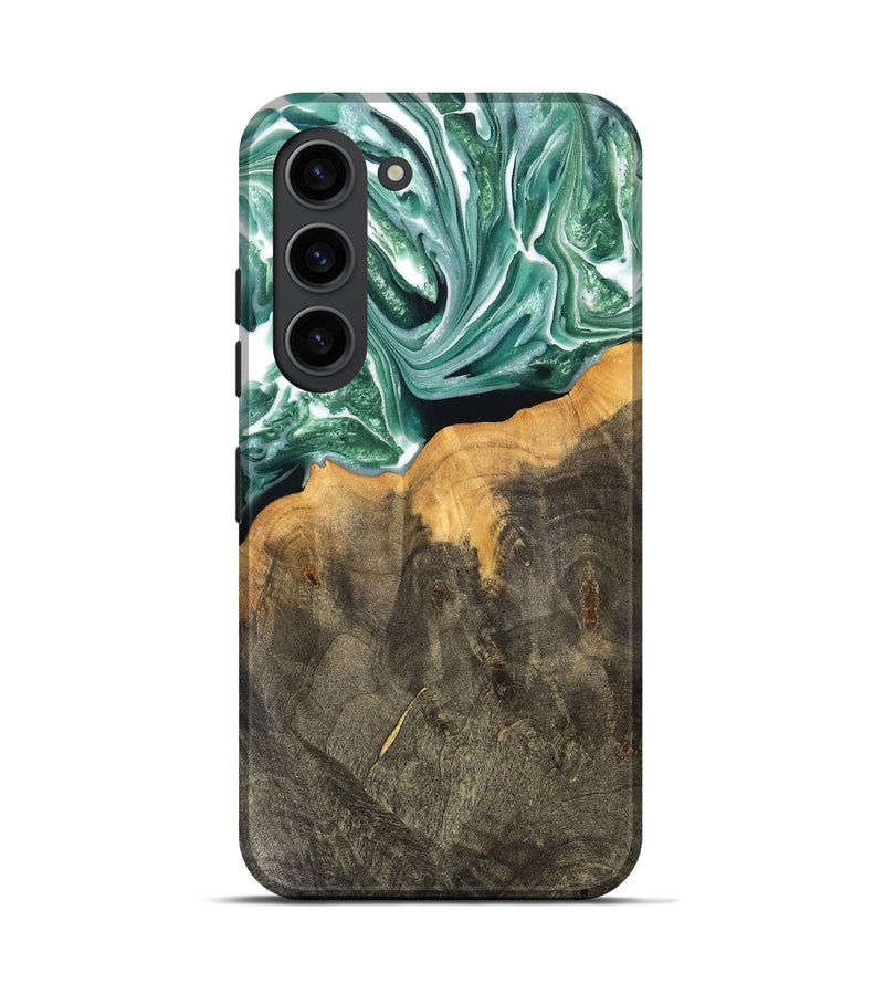 Galaxy S23 Wood Live Edge Phone Case - Jahmir (Green, 748412)