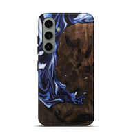 Galaxy S24 Wood Live Edge Phone Case - Bailee (Blue, 748420)