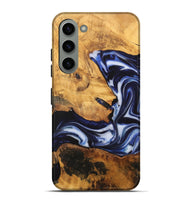 Galaxy S23 Plus Wood Live Edge Phone Case - Emmalee (Blue, 748421)