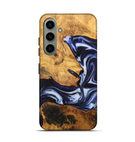 Galaxy S24 Wood Live Edge Phone Case - Emmalee (Blue, 748421)