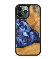 iPhone 13 Pro Max Wood Phone Case - Alexa (Blue, 748484)