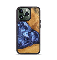 iPhone 13 Pro Wood Phone Case - Alexa (Blue, 748484)