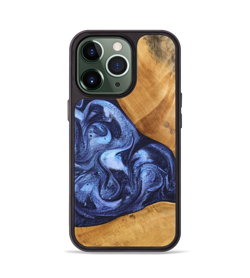 iPhone 13 Pro Wood Phone Case - Alexa (Blue, 748484)