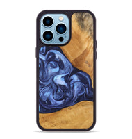 iPhone 14 Pro Max Wood Phone Case - Alexa (Blue, 748484)