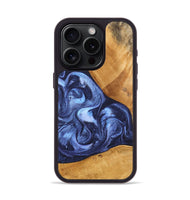 iPhone 15 Pro Wood Phone Case - Alexa (Blue, 748484)