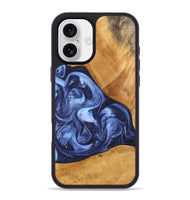 iPhone 16 Plus Wood Phone Case - Alexa (Blue, 748484)