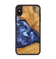 iPhone Xs Max Wood Phone Case - Alexa (Blue, 748484)