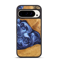 Pixel 9 Wood Phone Case - Alexa (Blue, 748484)