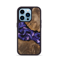 iPhone 14 Pro Wood Phone Case - Raul (Purple, 748522)