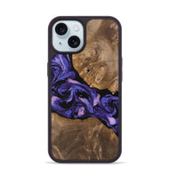 iPhone 15 Wood Phone Case - Raul (Purple, 748522)