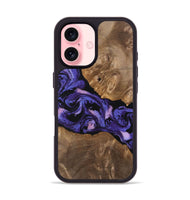 iPhone 16 Wood Phone Case - Raul (Purple, 748522)