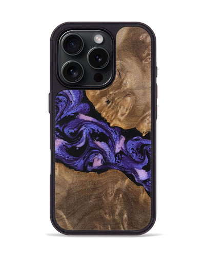 iPhone 16 Pro Wood Phone Case - Raul (Purple, 748522)