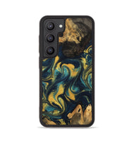 Galaxy S23 Wood Phone Case - Areli (Teal & Gold, 748534)