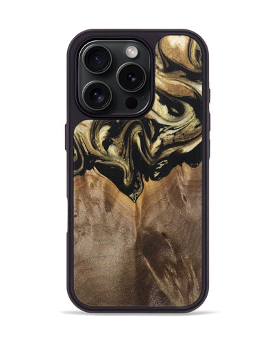 iPhone 16 Pro Wood Phone Case - Roma (Black & White, 748552)