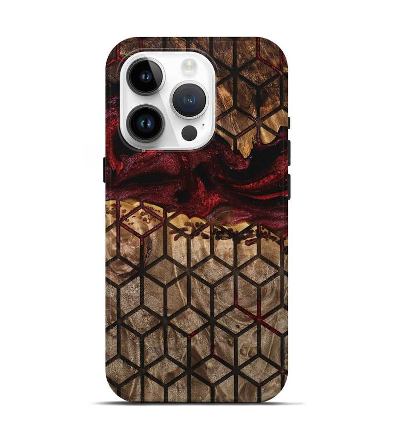 iPhone 15 Pro Wood Live Edge Phone Case - Artie (Pattern, 748923)