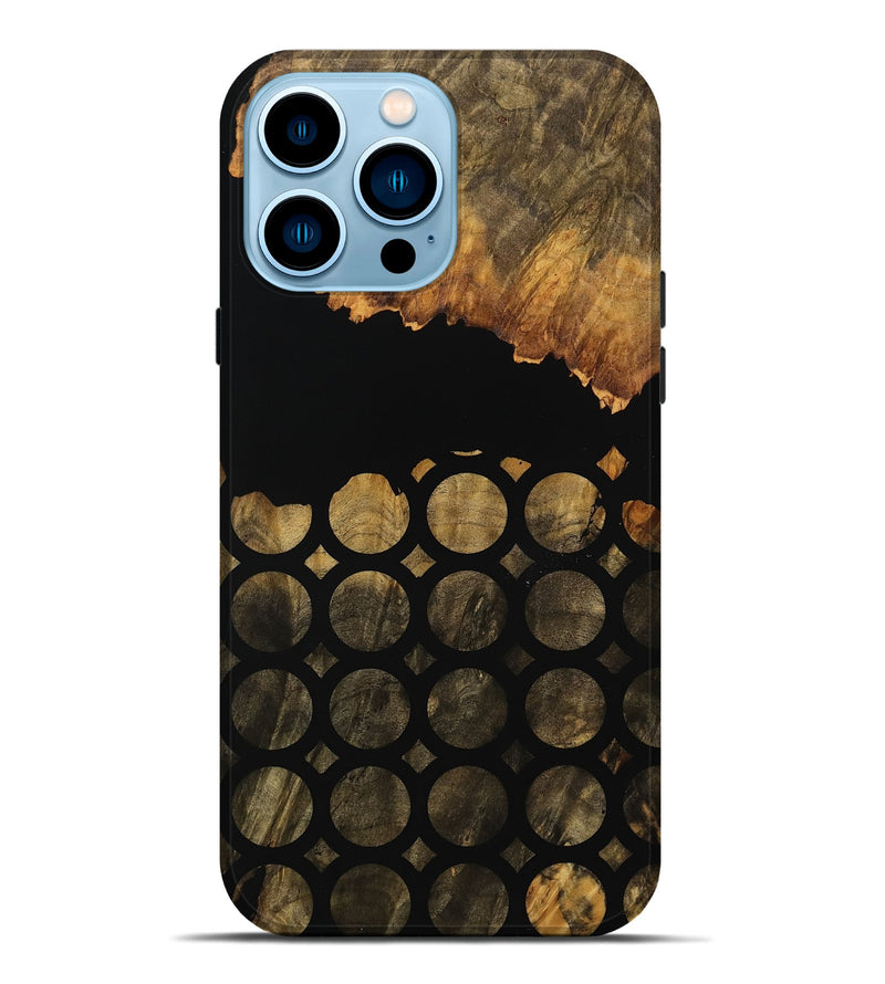 iPhone 14 Pro Max Wood Live Edge Phone Case - Vienna (Pattern, 749935)