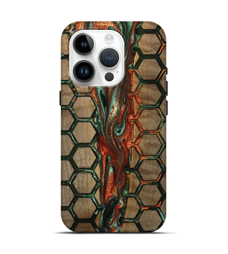 iPhone 15 Pro Wood Live Edge Phone Case - Aryan (Pattern, 749941)