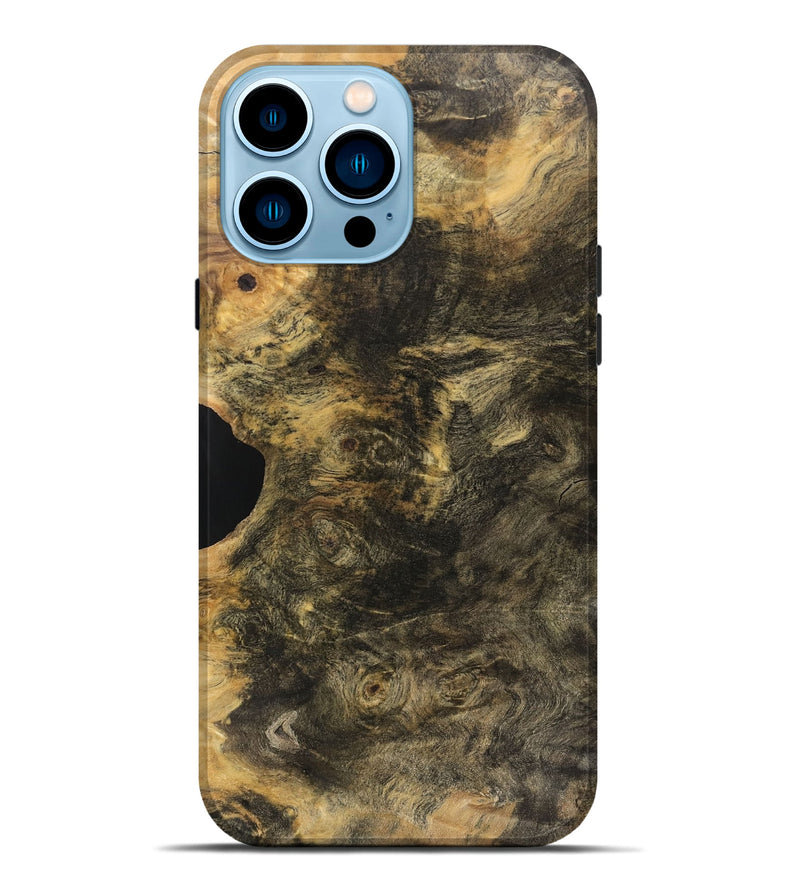 iPhone 14 Pro Max Wood Live Edge Phone Case - Iliana (Wood Burl, 750317)