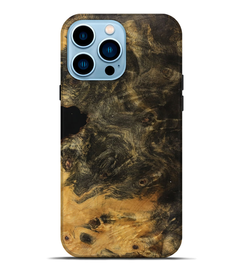 iPhone 14 Pro Max Wood Live Edge Phone Case - Robin (Wood Burl, 750346)