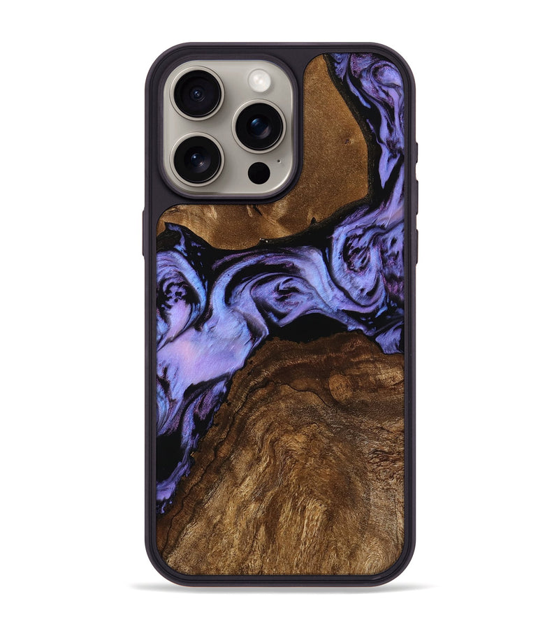 iPhone 15 Pro Max Wood Phone Case - Bulah (Purple, 750740)