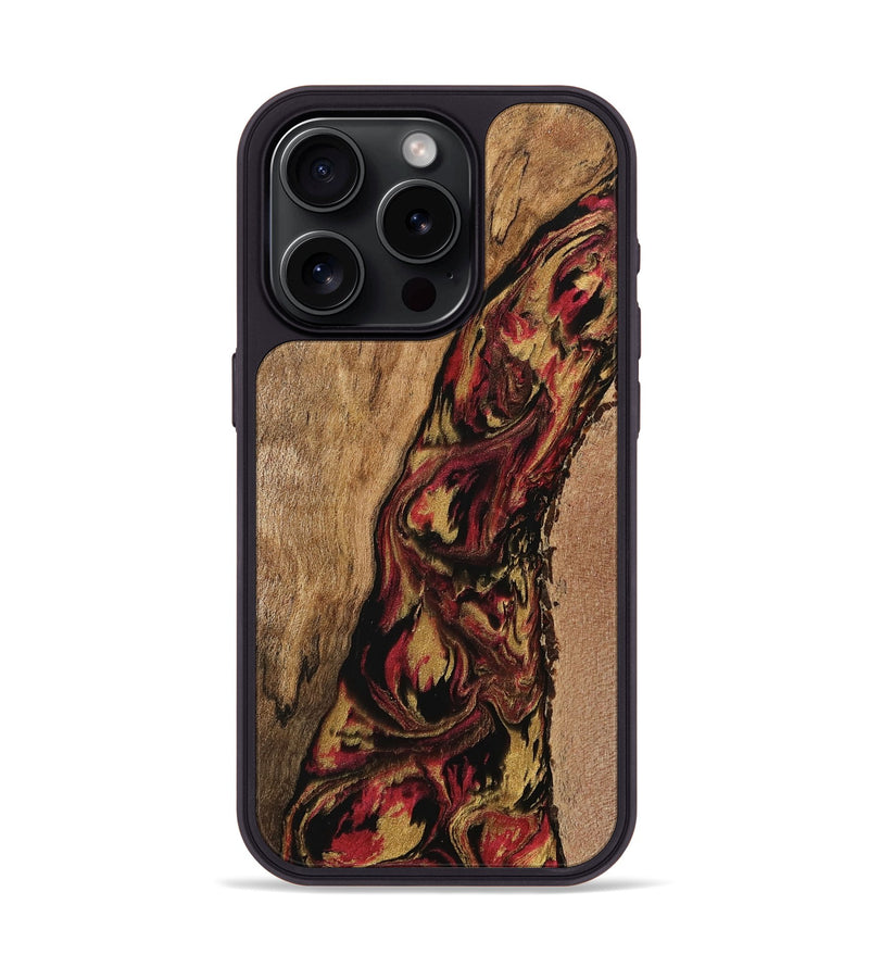 iPhone 15 Pro Wood Phone Case - Jaclyn (Red, 750873)