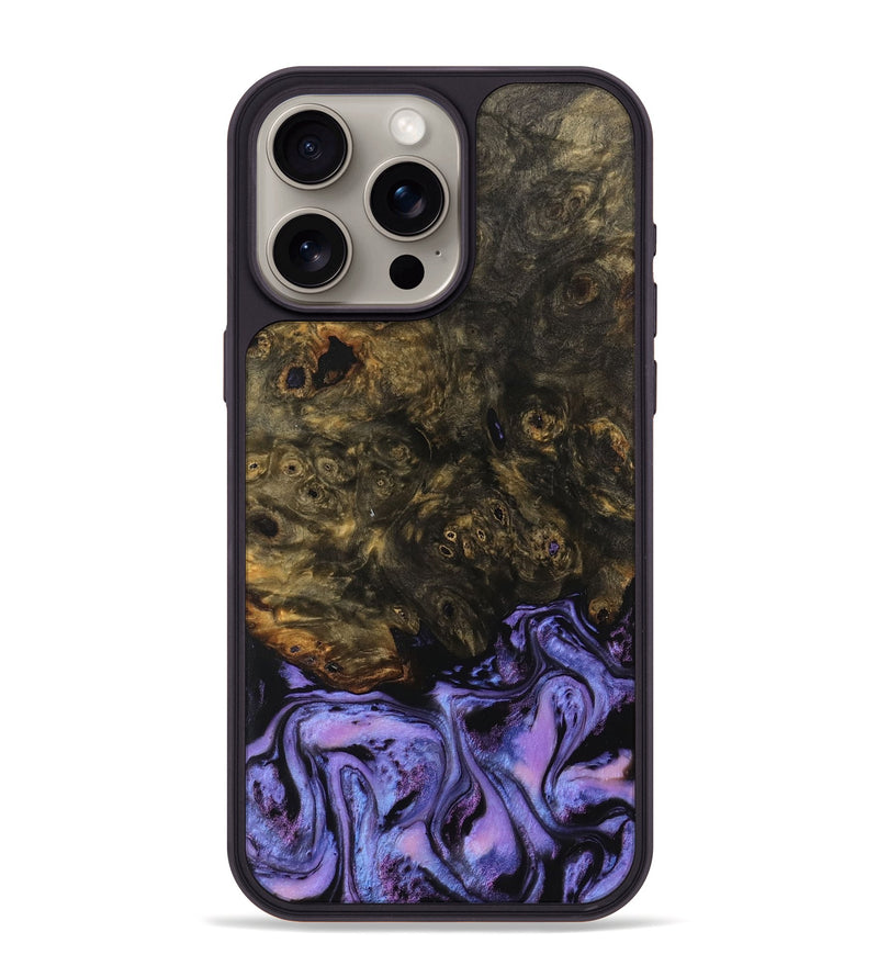 iPhone 15 Pro Max Wood Phone Case - Dean (Purple, 751005)