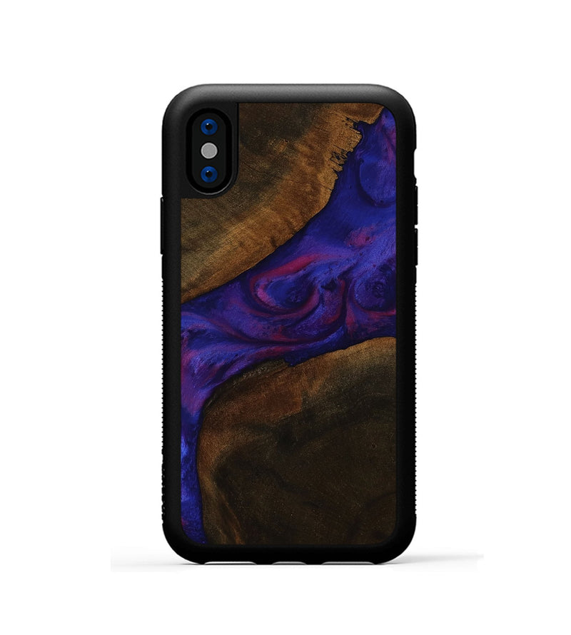 iPhone Xs Wood Phone Case - Marques (Purple, 751642)