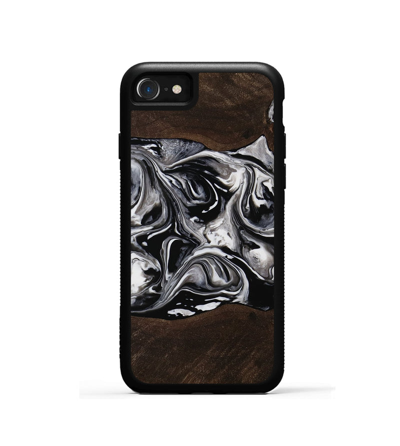 iPhone SE Wood Phone Case - Isla (Black & White, 751730)