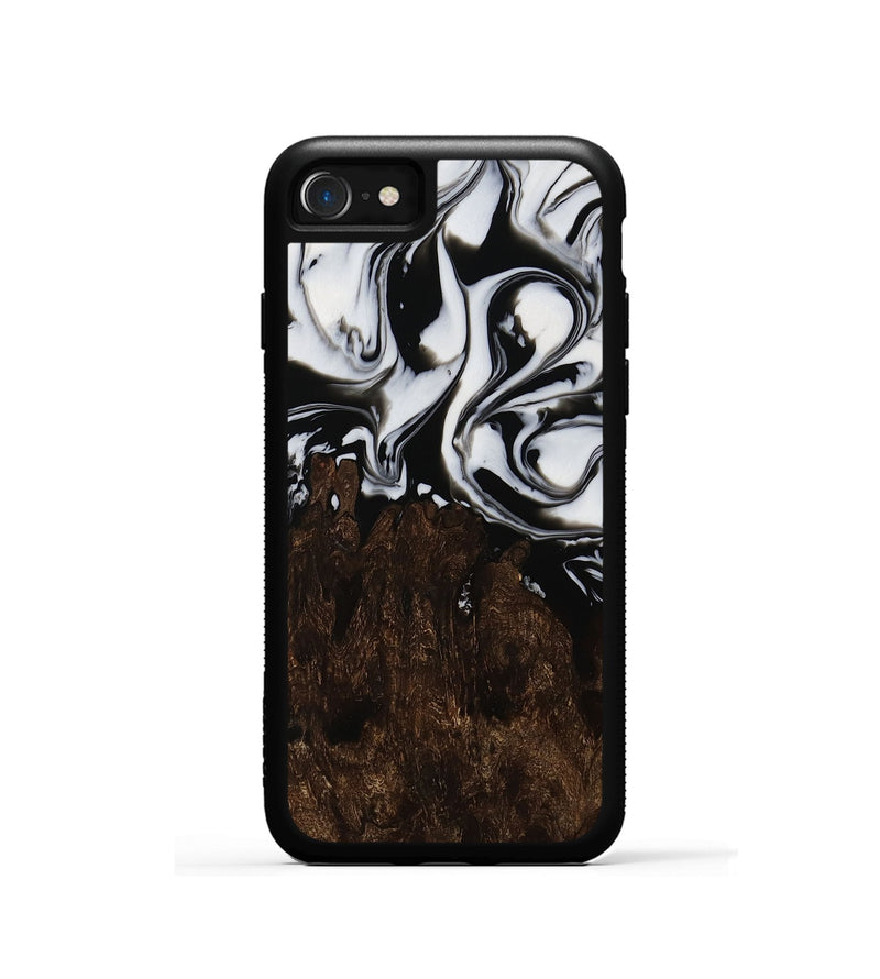 iPhone SE Wood Phone Case - Dayna (Black & White, 751979)