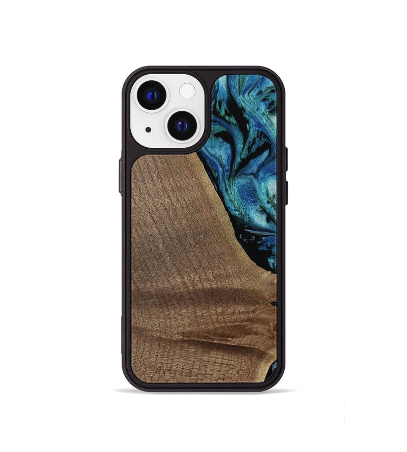 iPhone 13 mini Wood Phone Case - Claude (Blue, 752128)